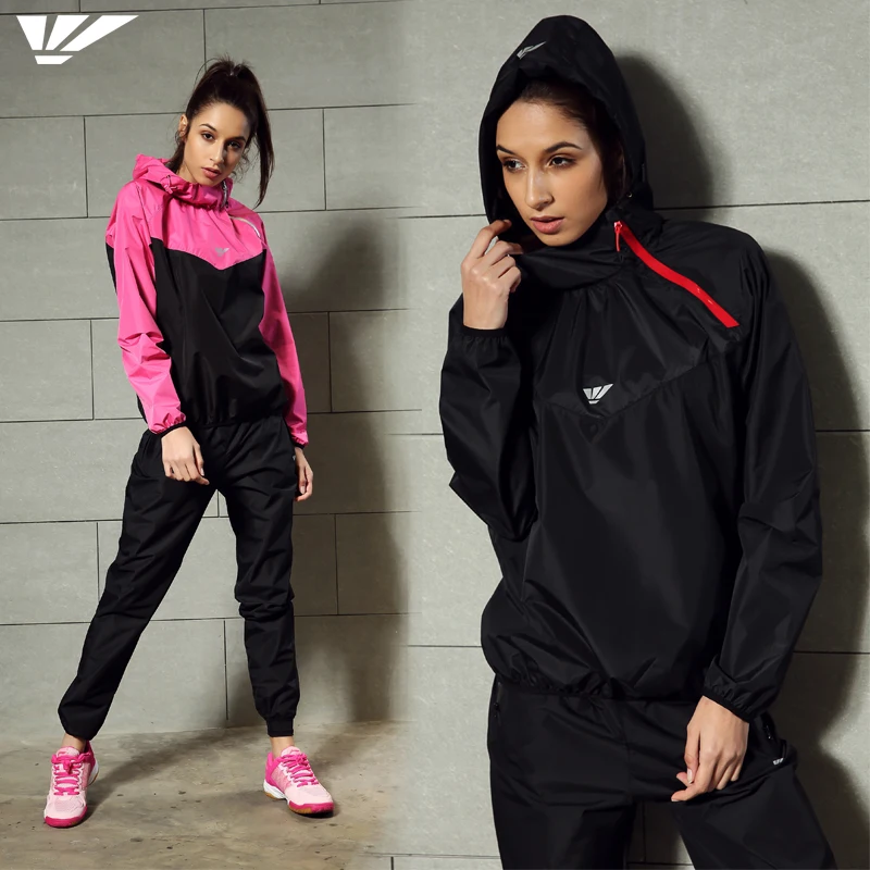 Women's Sweat Sauna Suit Lose Weight Black Rose control weight suitin