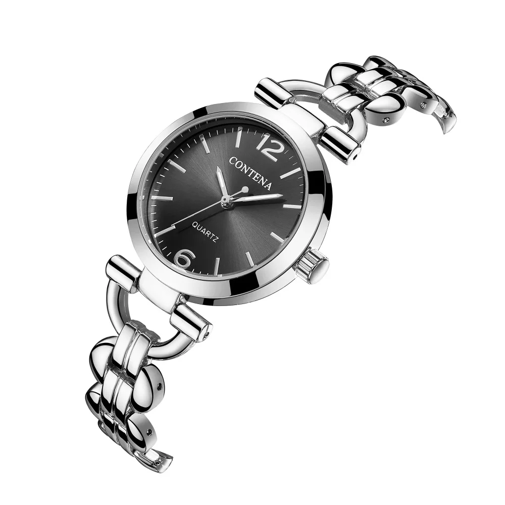 Кварцевые наручные часы New Silver женские лучший бренд класса люкс Для женщин модная