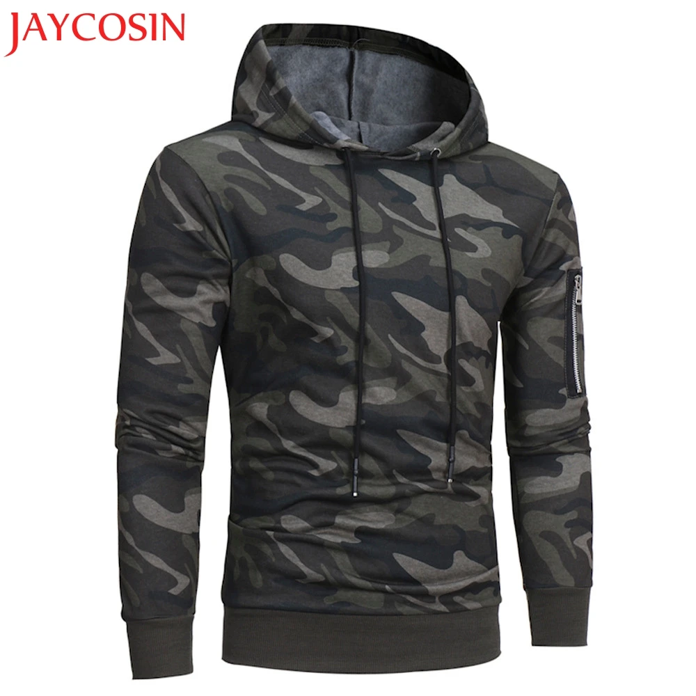 Jaycosin мужская толстовка с капюшоном длинным рукавом плюс Размеры Топы