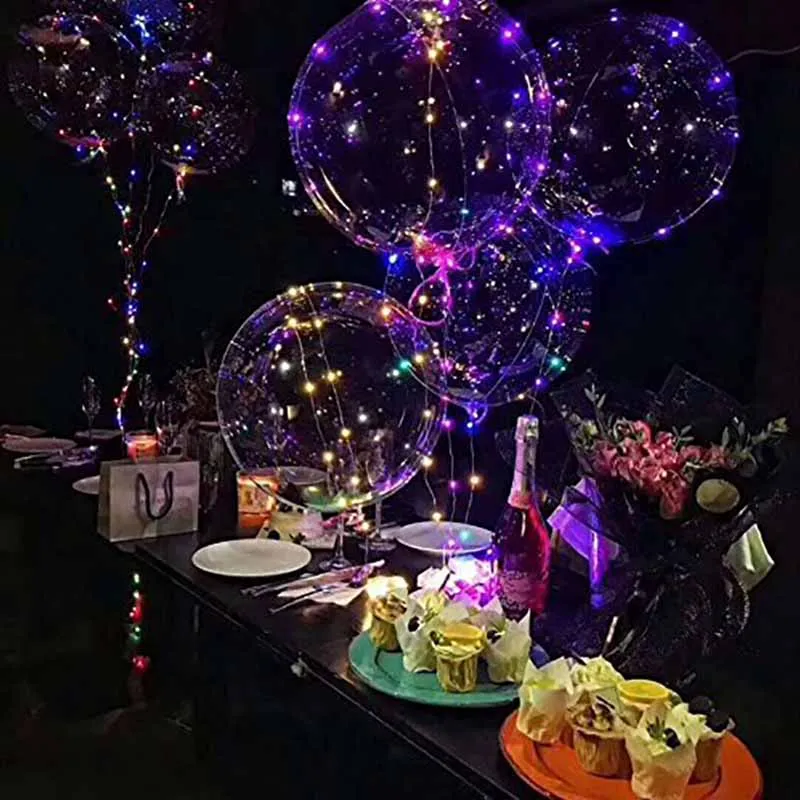 Воздушный шар с светодиодный светильник-гирлянда на Рождество, Год, свадьбу, предложение на день рождения, вечеринку для малышей, для мальчиков и девочек, украшение для выпускного