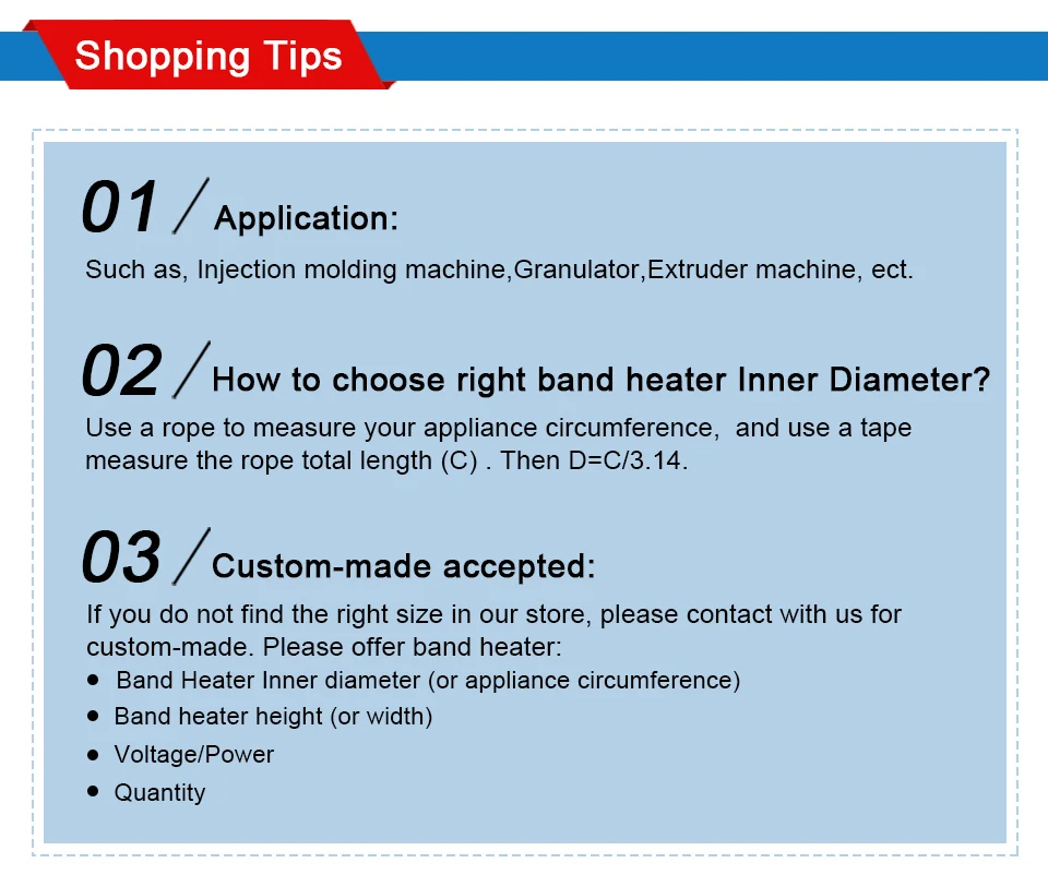 aquecedores elemento de aquecimento, 40 50 60 70 80mm de altura