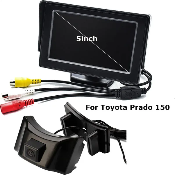 

Auto Parking Assistance 2In 1 Car Front View Parking Camera For Toyota Prado 150 With 5inch Digital TFT LCD Miniotr