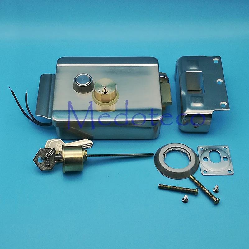 

High Quality Electric Rim Lock 12VDC Electronic Lock Access Control lock For Home Wired Video Intercom Security System