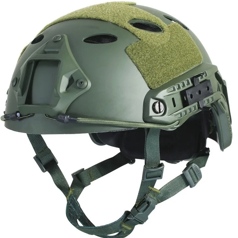 Армейский Военный Тактический шлем быстро PJ чехол Casco страйкбол шлем спортивные аксессуары пейнтбол снаряжение прыжки защитная маска для лица - Цвет: Зеленый