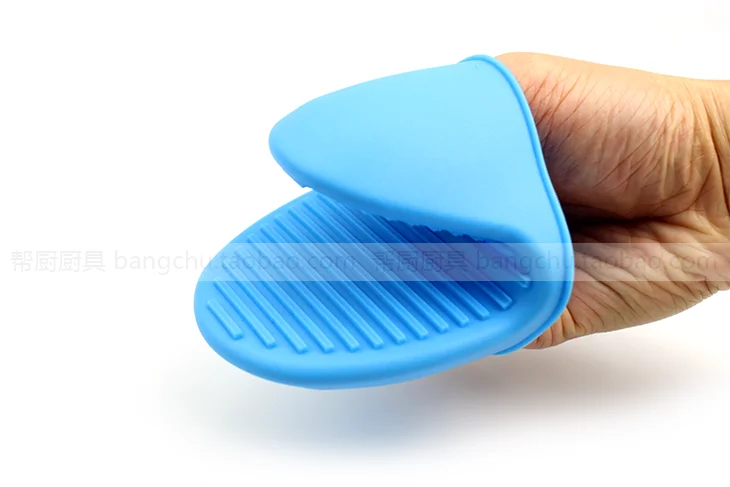 Силиконовые анти-горячий сет кастрюля горячий доказательство палец перчатки, кухонные принадлежности