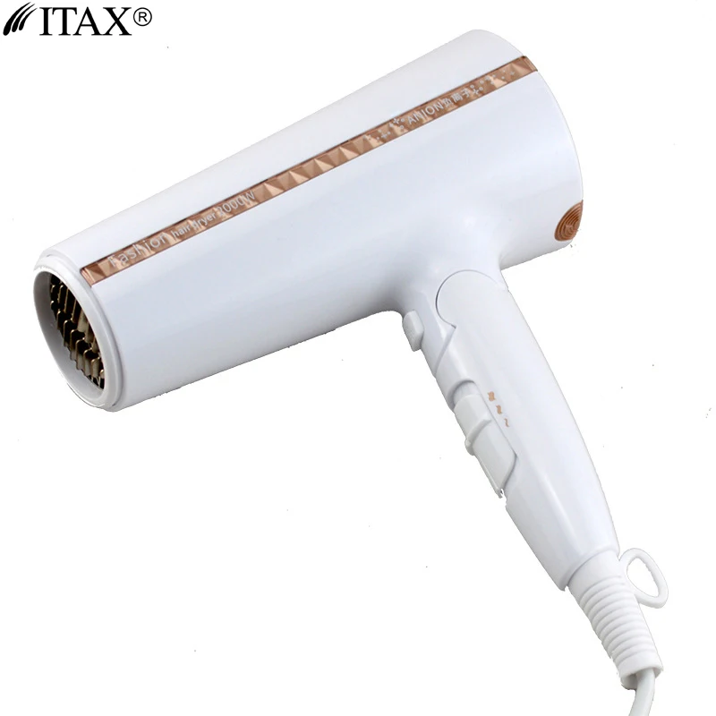 

High-End Foldable Professional Hair Dryer 2000W Salon Anion Hair Care Hot/Cold Wind Without Nozzle 6 Level Adjusted Q015