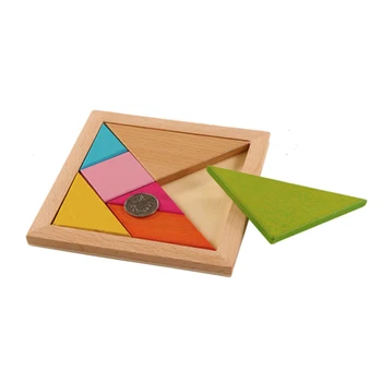 

14.5*14.5cm Wooden Jigsaw Puzzle Toys Children Early Educational 3D Puzzle Drawing Board Learning Wood Toys Dropshipping J74