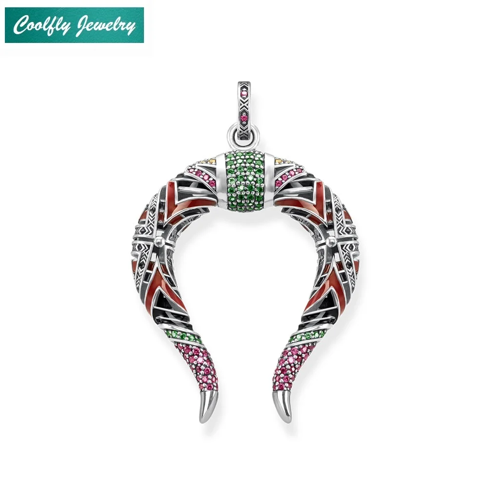 

2018 Asian Dragon Horns Pendants For Women & Men,European 925 Sterling Silver Rebel Fashion Jewelry Gift Fit Necklaces Bijoux