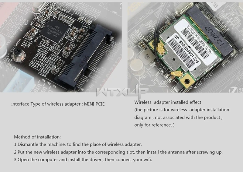 Atheros AR5B22 AR9462 300 Мбит/с 802.11a/b/g/n Wlan карта Половина мини PCIE Wifi Bluetooth 4,0 сетевой адаптер для Hp 2170p 9470 м