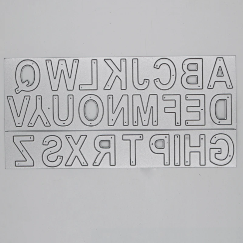 Буквы алфавита для творчества металлический Трафаретный вырубной штамп пресс-форм записная книжка Ножи лекало, лезвие трафареты для резки 15*7,1 см