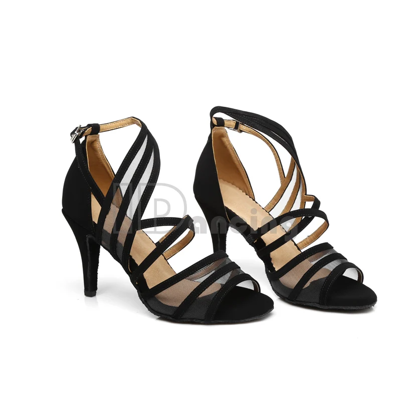 Женская обувь для танцев Цвет Черный zapatos de baile latino mujer латинских Обувь бальных