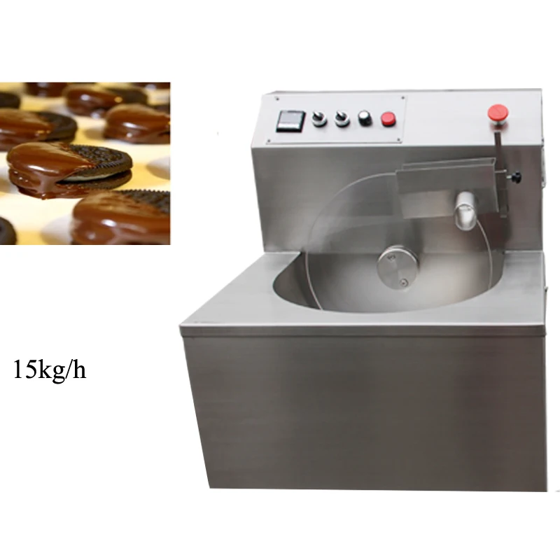 

15 kg/h automatic chocolate tempering machine stainless steel chocolate melting tank with 52kg