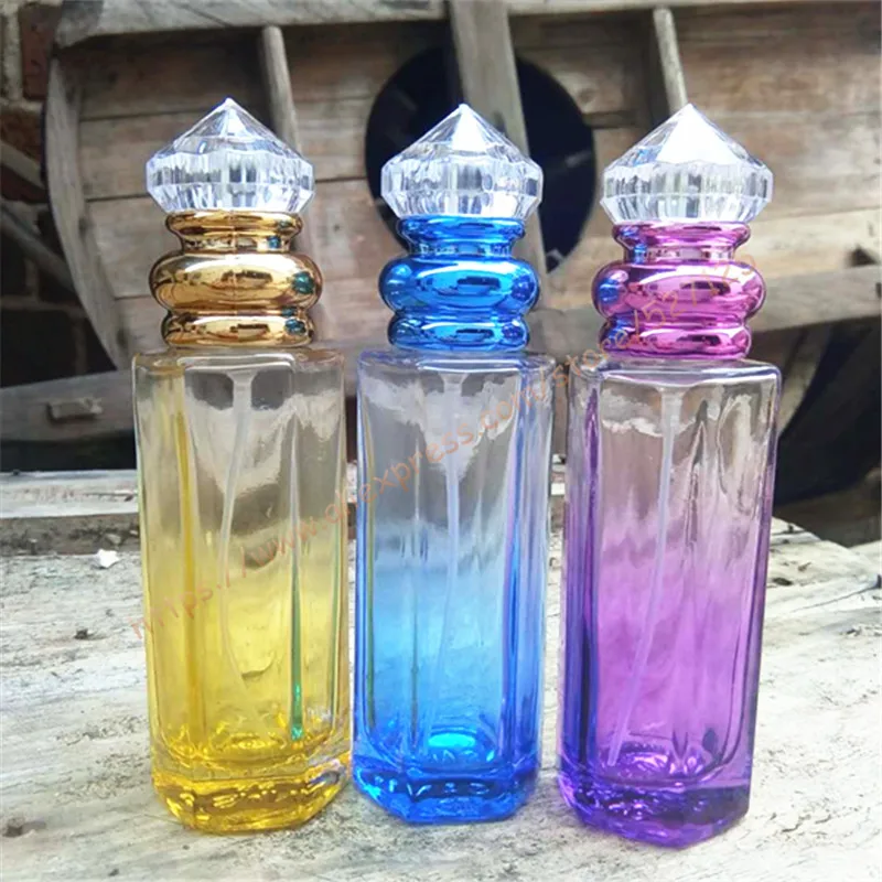 25ml pretty colors perfume bottle,spray glass bottle,travel refillable