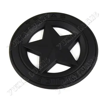 

3D Black Alloy Texas Edition Car Emblem Badge Sticker for Jeep Chevy Ford Ram