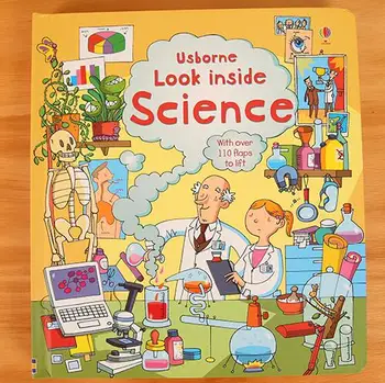 

English children books Look inside Science baby educational Picture with over 110 flaps to lift gift for kids