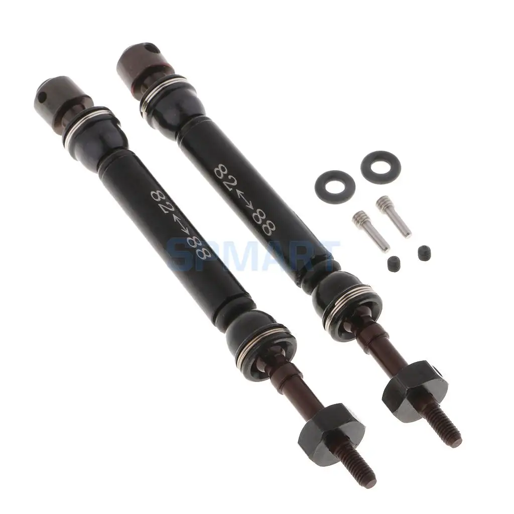 2x 1/10 Universal CVD Drive Shaft 82-88mm Upgrade Parts for Traxxas Slash 4x4 Short Course RC Car