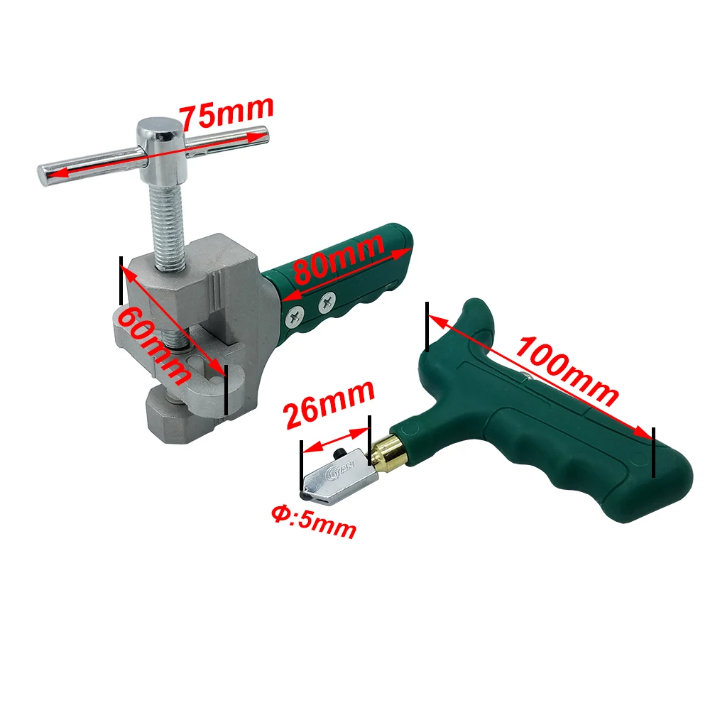Ceny Nowa płytka szklana otwieracz wysokiej jakości ręczna duża płytka ceramiczna nóż do szkła wielofunkcyjny obcinacz do rolek 3 19MM