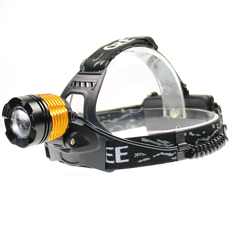 

Outdoor waterproof headlamp 10w long-range light charging T6 head-mounted fishing LED flashlight