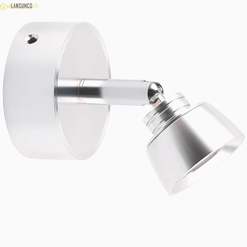 Led Wall Lamp Simple Creative Lights Rotatable Wandlamp For Hotel Bedroom Living Room Bedside Reading Sconce Light Fixtures | Освещение