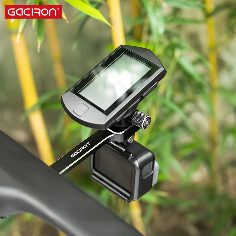 Best GACIRON H11 Bicycle light Mount Bracket Aluminum alloy Multifunction CameraBicycle computer Holder Adjustable Handlebar 0