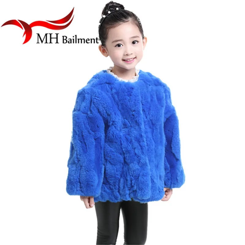 

2017 Rabbit Fur Coat Children Autumn Winter Girls Outerwear Coat Fur Real Rabbit Fur Short Section Clothing Multiple Jacket C#36