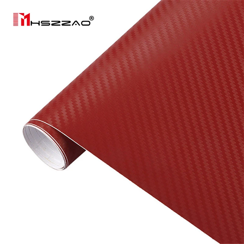 

3D 30cmx127cm Carbon Fiber Vinyl Car Wrap Sheet Roll Film Car stickers and Decals Motorcycle Car Styling Accessories Automobiles