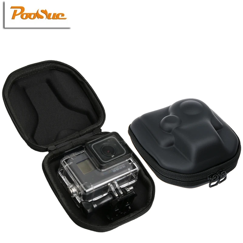 Protable Waterproof Mini Box action Camera Case Bag for Gopro Hero 5 4