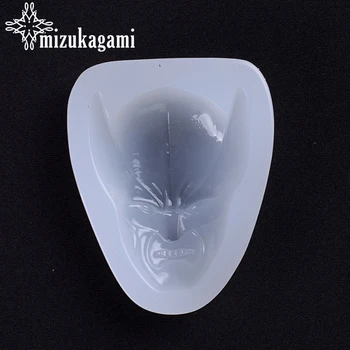 

1pcs UV Resin Jewelry Liquid Silicone Mold Cartoon Vizard Mask Resin Charms Molds For DIY Intersperse Decorate Making Jewelry