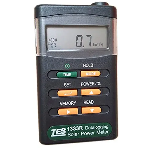 

TES Tes-1333R Digital Radiation Detector Cell Energy Tester Solar Power Meters TES1333R