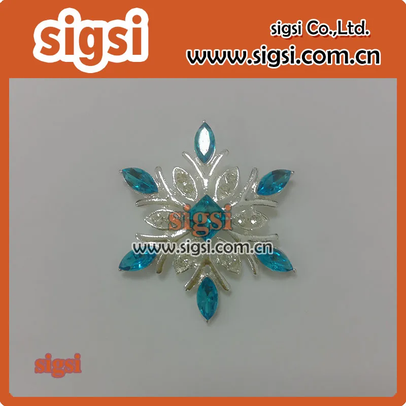 

100pcs hot sale snowflake princess rhinestone pendant for girls