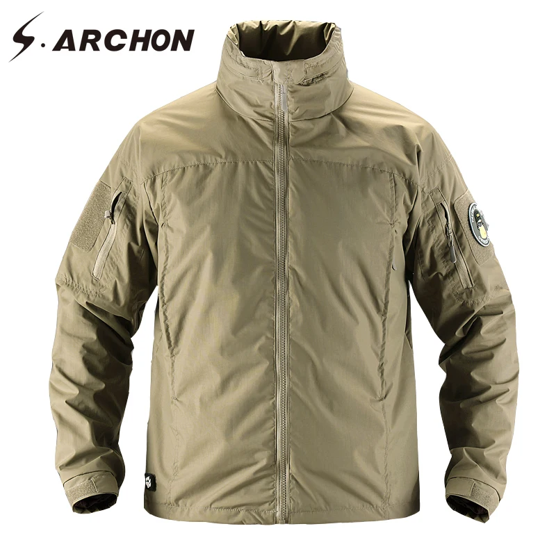 Походные Легкие военные тактические куртки, мужские водонепроницаемые дышащие куртки-бомберы, повседневные Мягкие армейские пальто для кемпинга