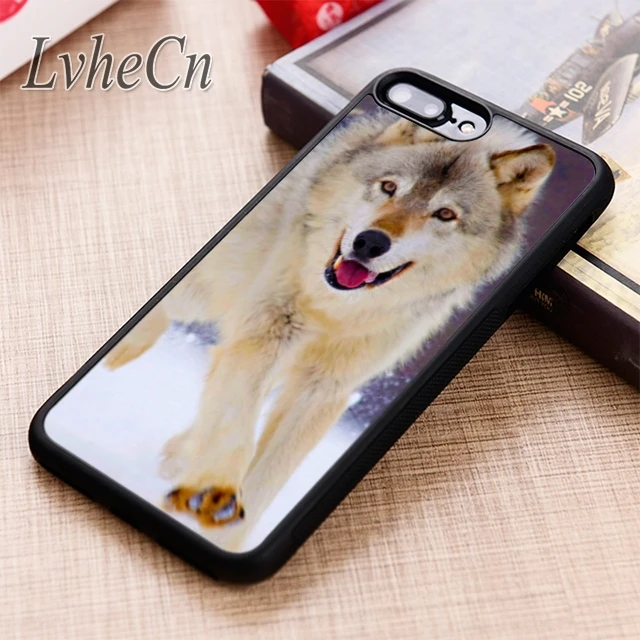 Чехол для телефона LvheCn с изображением волка в снегу iPhone 5 6 6s 7 8 plus X XR XS max 11 12 Pro Samsung