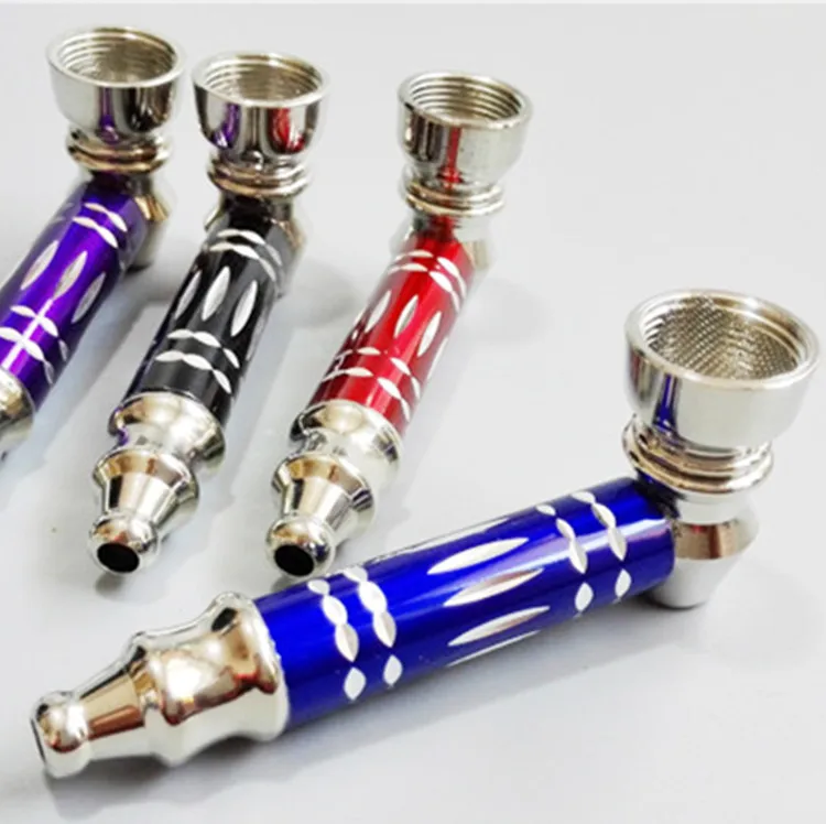 Small metal smoking pipe mini weed cigarette holder Portable tobacco