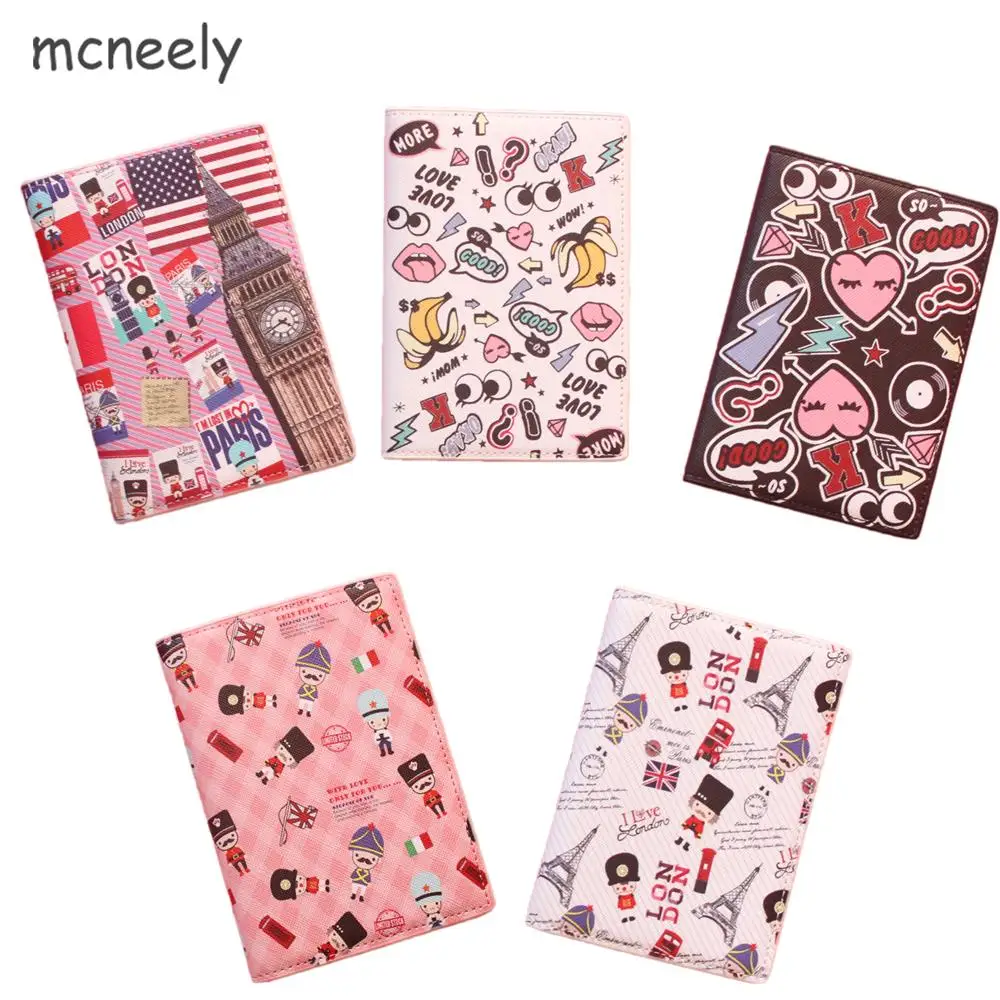 England Style 3D Travel Passport Cover Holder Business Porte Carte Simple 14*10CM PU Leather Credit Card | Багаж и сумки