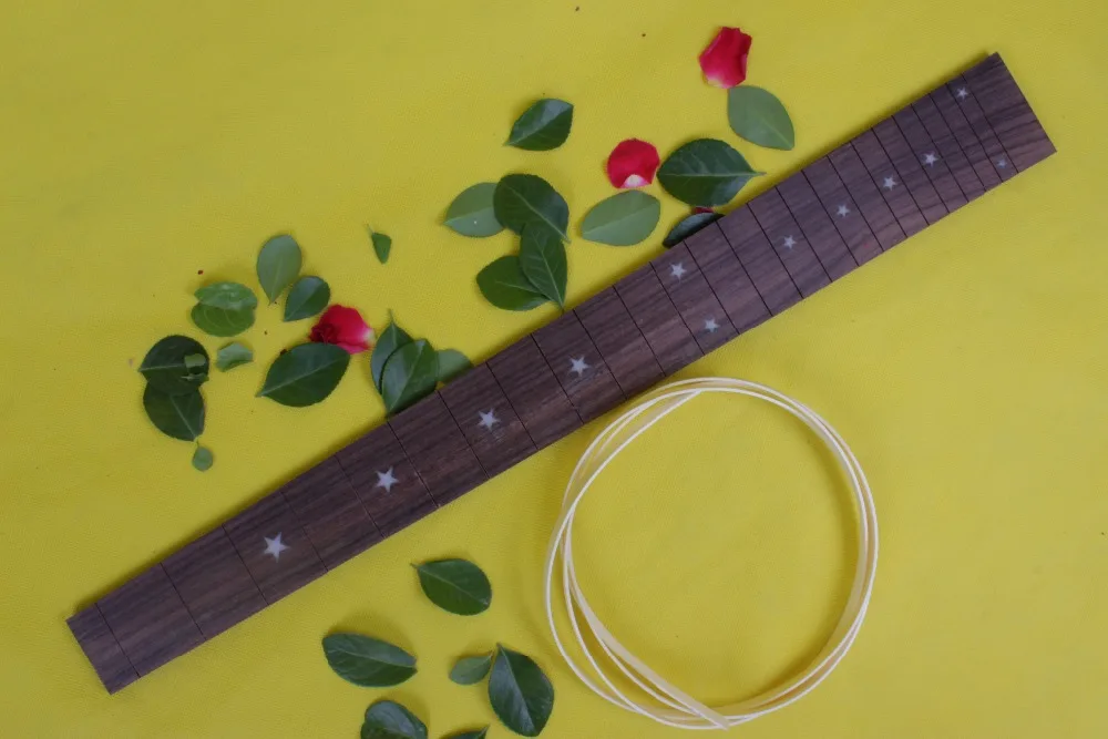 

Guitar Accessories 10 x 25.5"electric Guitar Fretboard electric guitar rose Wood Fretboard Parts 00-7 # inlay
