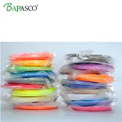 2018 BAPASCO бренд 3D Ручка нити нить 100 м или 200 мм 1,75 мм ABS 20 различных цветов для 3D печати ручки провода стержень Линейный