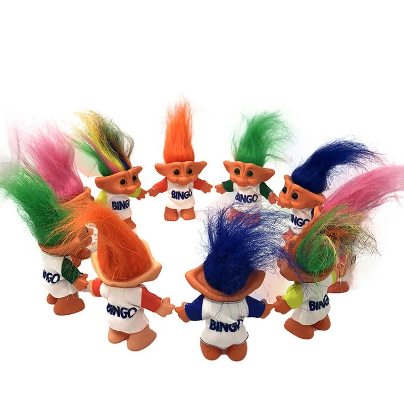 

10cm Trolls Doll Action Figures Toy Plastic PVC Classical Models Indian Dolls Boys Girls Cartoon Christmas Gift Toys Children