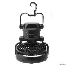 2 в 1 кемпинговый потолочный вентилятор, подвесной светильник для палатки, уличный фонарь, 18 светодиодный светильник-43