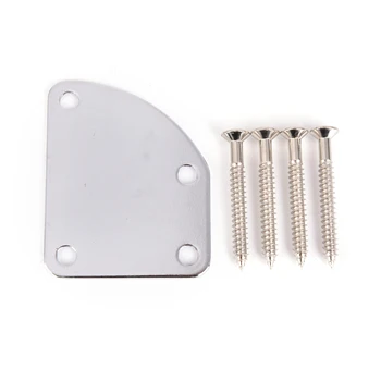 

Hot Sale Silver Guitar Neck Plate with Screw For Fende Start Tele Guitar Parts 1 Set