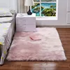 Luxury Rectangle Square Soft Artificial Wool Sheepskin Fluffy Area Rug White Fur Carpet Shaggy Long Hair Solid Mat Home Decor ► Photo 3/5