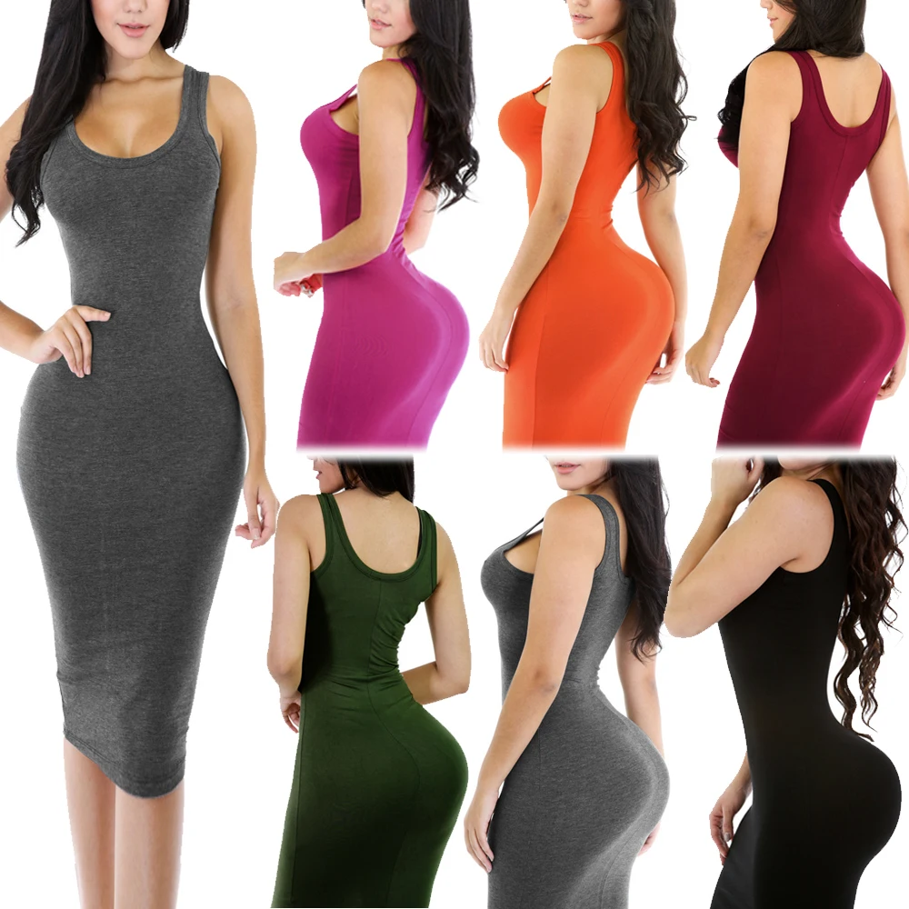 Us 11 69 10 Off Y Vintage Glamorous Round Neck Sleeveless Slim Slinky Midi Cami Casual Bodycon Vestido Women Party Dress Robe Summer In Dresses Us 11 69 10 Off Y Vintage Glamorous Round Neck Sleeveless Slim Slinky Midi Cami Casual Bodycon Vestido Women Party Dress Robe Summer In Dresses