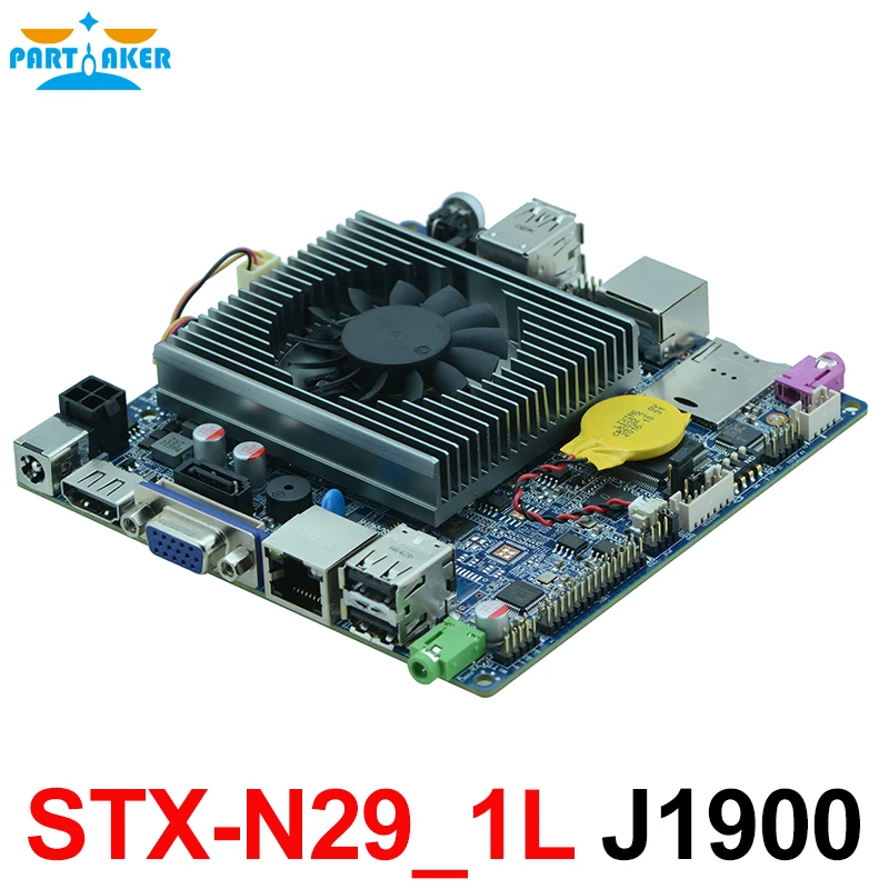 Безвентиляторная тонкая материнская плата MINI ITX с 6 * USB 2 COM VGA LVDS Intel J1900 встроенная