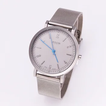 

Julius Stainless Steel Men's Watch Homme Japan Quartz Hours Fine Fashion Dress Bracelet Boy Lover's Birthday Gift Julius