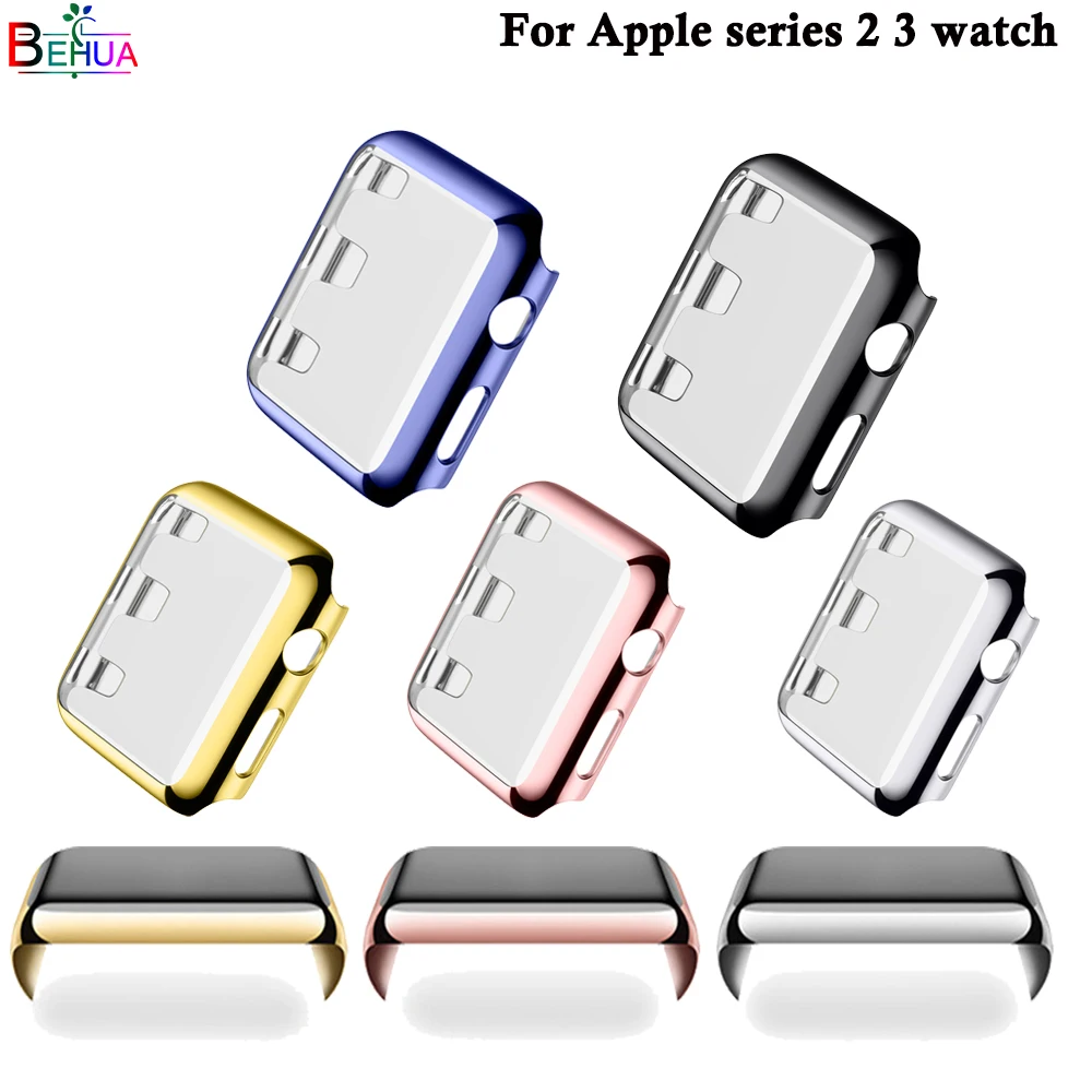 

For Apple series 2/3 watch protective case 38mm 42mm Replacement plating protective case luxury All-round protection Accessories