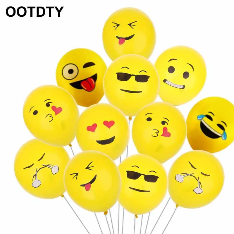 Buy 10PCs 12inch Emoji Balloons Expression Latex