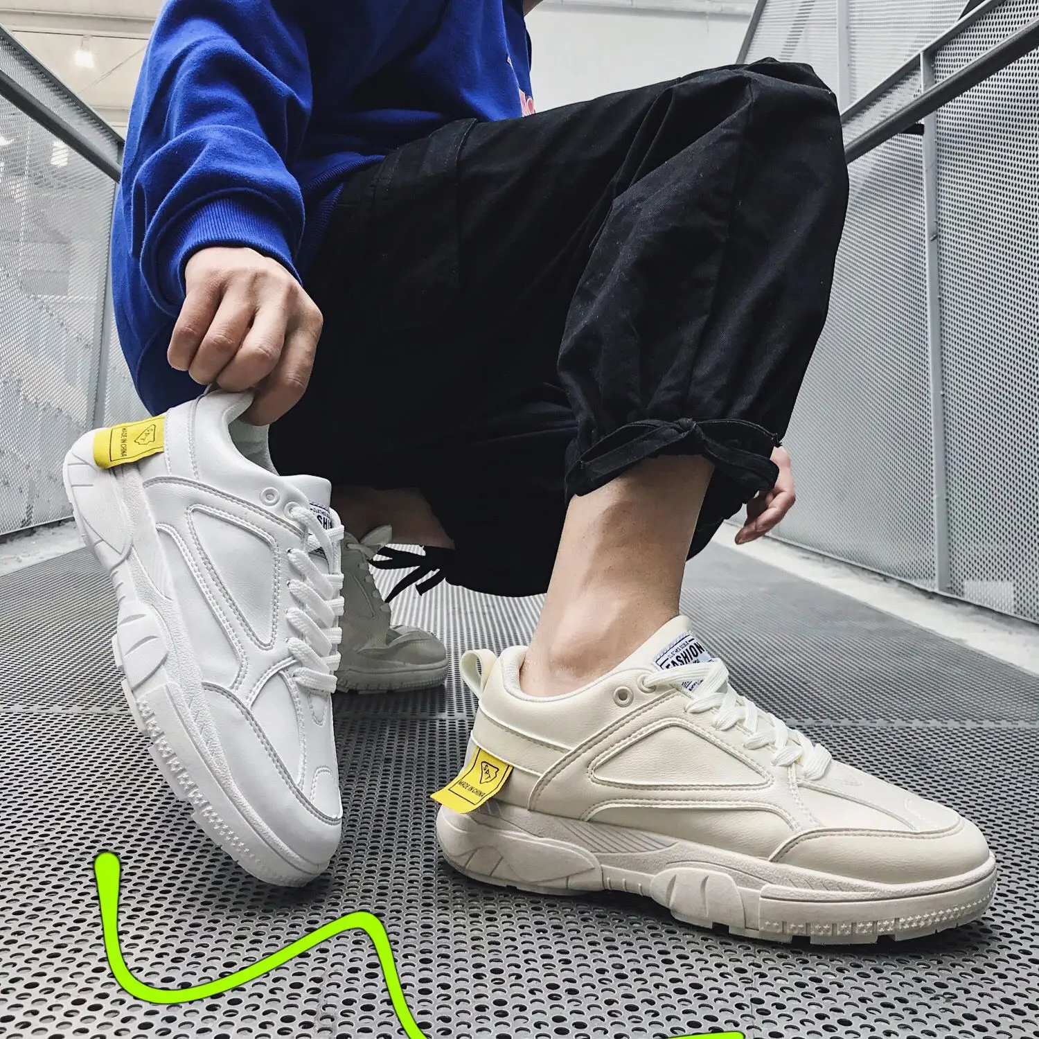 Homens Flats Tênis Caminhada Dos De Respirável Sapatos preto Qualidade branco Moda Couro up 2019 Casuais Alta Lac Novo Bege wvSX6X