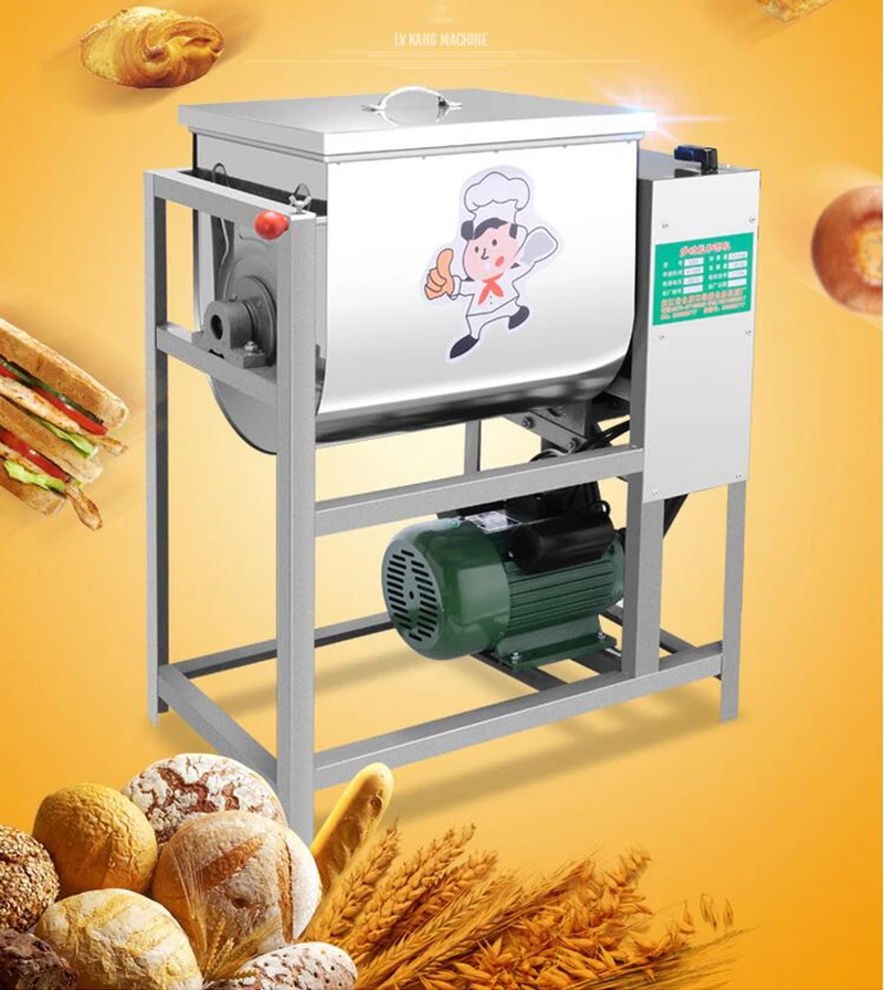 

5kg,15kg,25kg Automatic Dough Mixer 220v commercial Flour Mixer Stirring Mixer pasta bread dough kneading machine 1400r/min