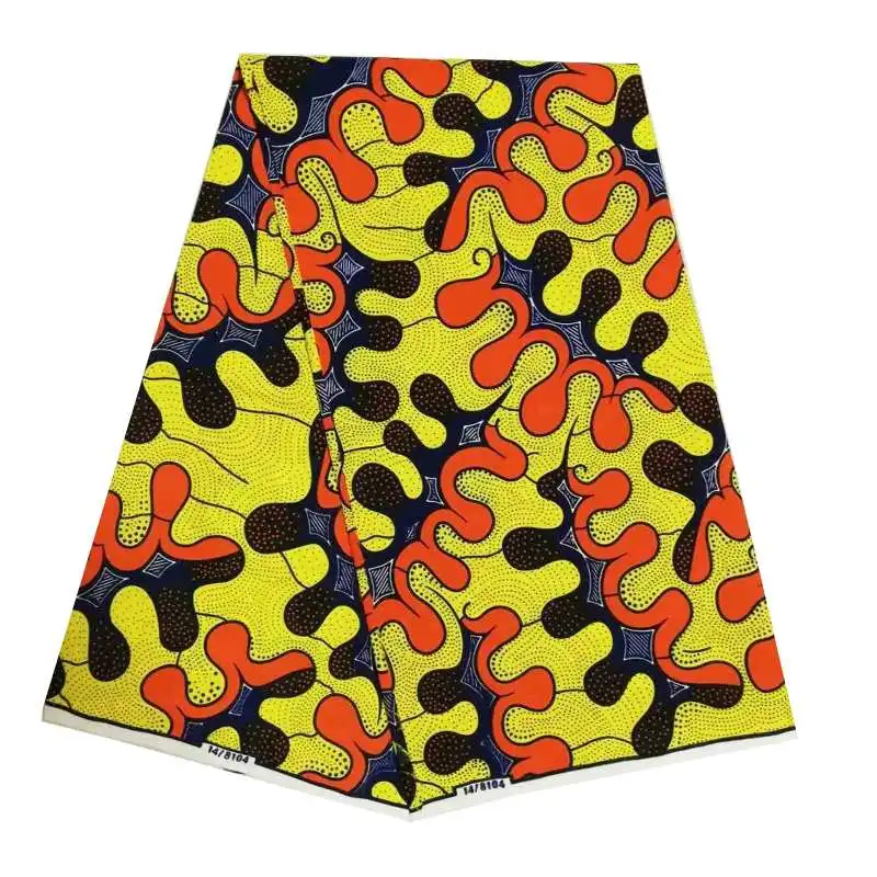 

Ankara African 100% Polyester Wax Prints Fabric tissu Wax Hollandais Wax High Quality 6 yards African Fabric for Party Dress