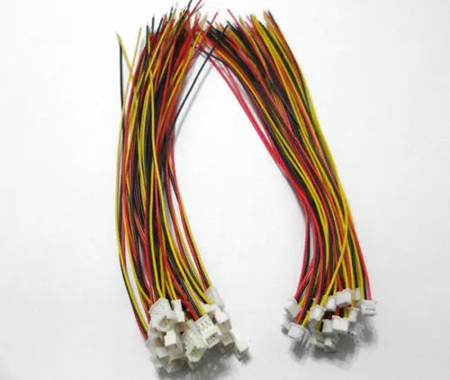 

20 SETS Micro JST 1.25 3-Pin Male&Female Connector plug with Wires Cables