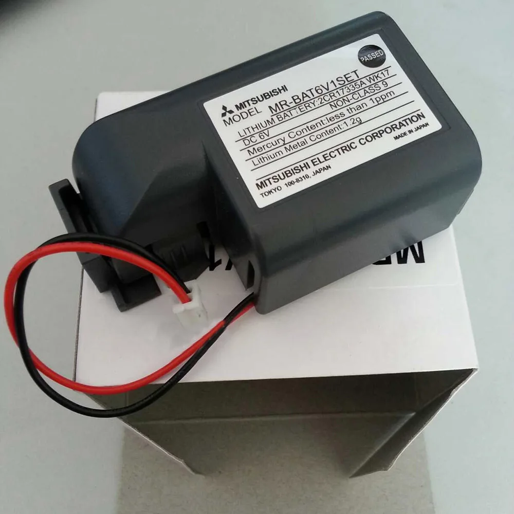 

MR-BAT6V1SET Mitsuishi MR-J4 6V PLC Battery 2CR17335A WK17 with  Wire Leads Free Tracking